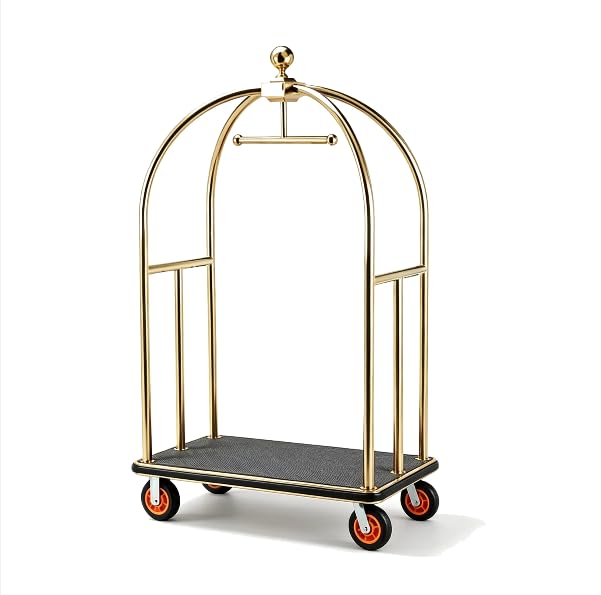 Luggage Cart with Garment Rail, 1300LB Capacity F894912