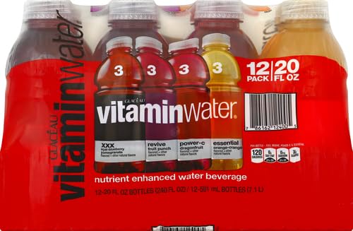 Flavored Water 4 Flavor Variety Pack 20 Fl Oz Bottles Pack of 12 Q1569
