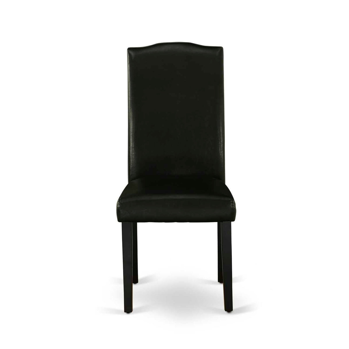Black Faux Leather Dining Chairs Set of 2 S307090