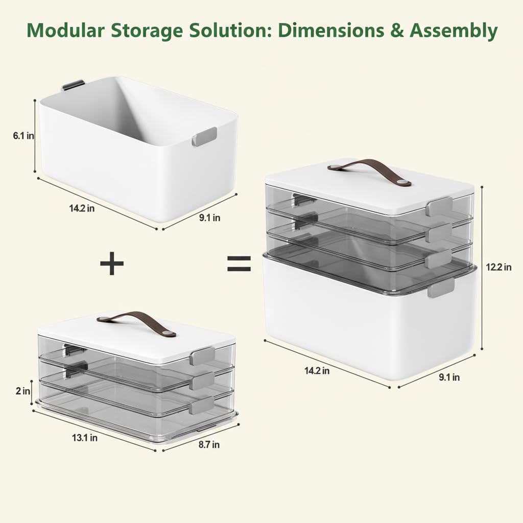 Medicine Cabinet Organizers Storage Box L7586