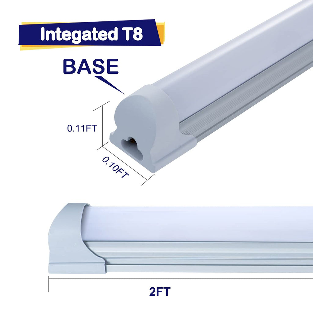 48 Pack 2FT 10W 6000K Linkable LED Shop Light with On/Off Switch W45987