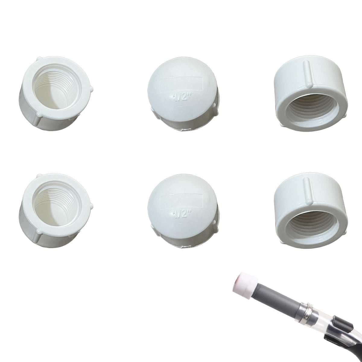 Fuel Jug Hose Caps 6 PCS Replacement J7877