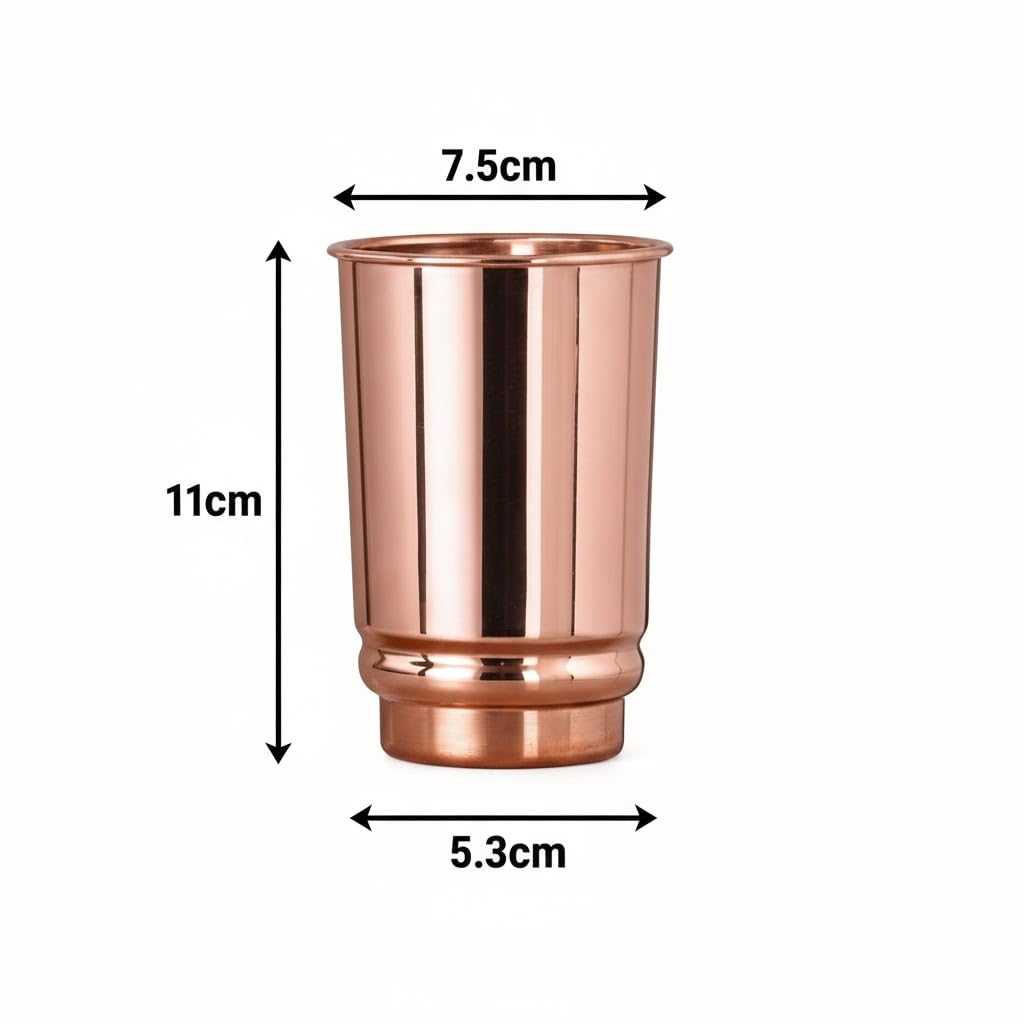 Pure Copper Cups Set of 2, 11.8 oz W9188