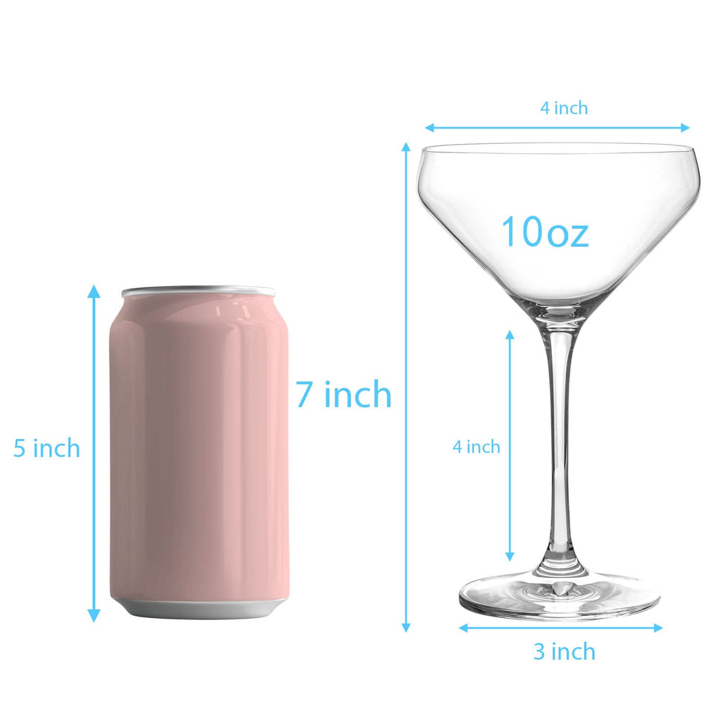 Clear 11 Ounce Set of 4 Cocktail Glasses T438017