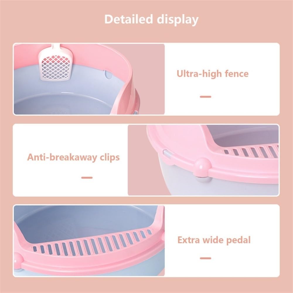Semi-Enclosed Cat Litter Box U947533