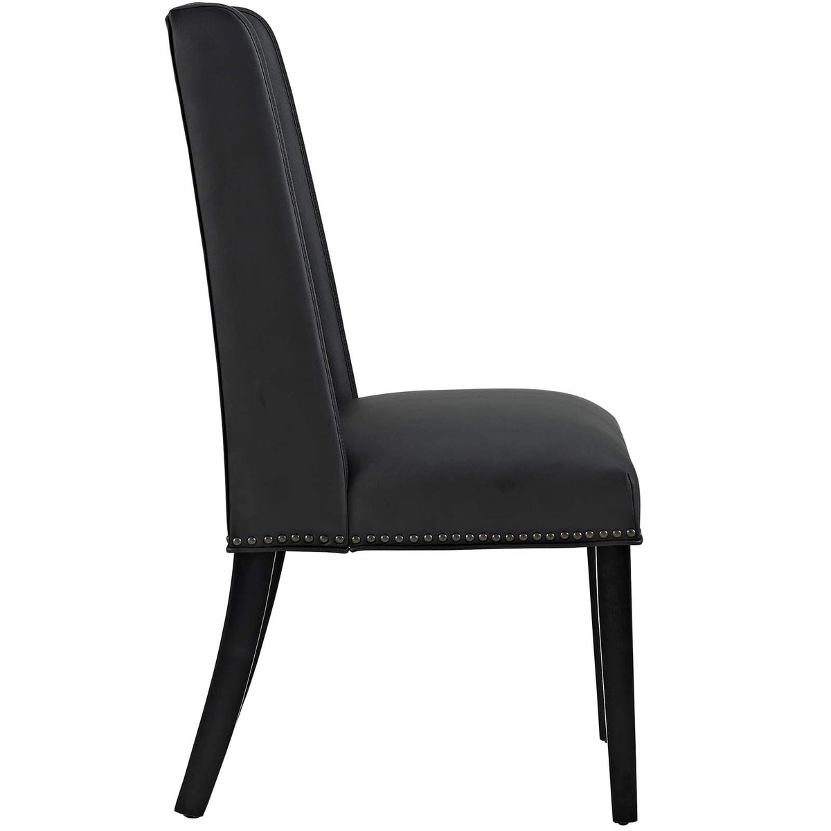 Black Faux Leather Upholstered Dining Chairs R8824