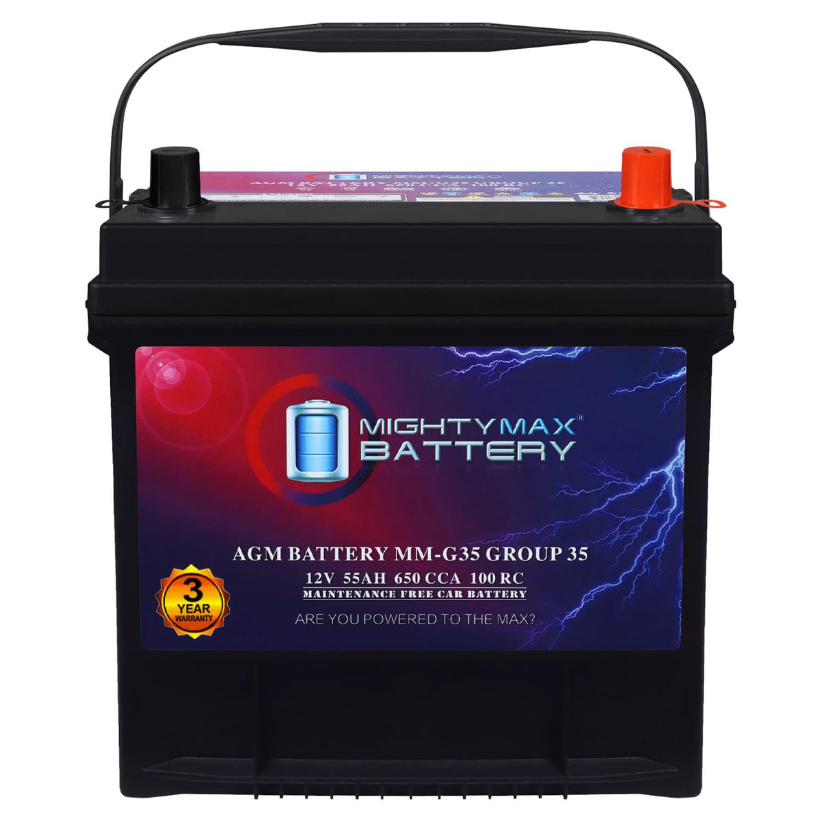 12V 55Ah AGM Replacement Battery I34807