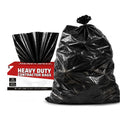 55 Gallon 2 Mil Black Heavy Duty Trash Bags, 20 Count U2331
