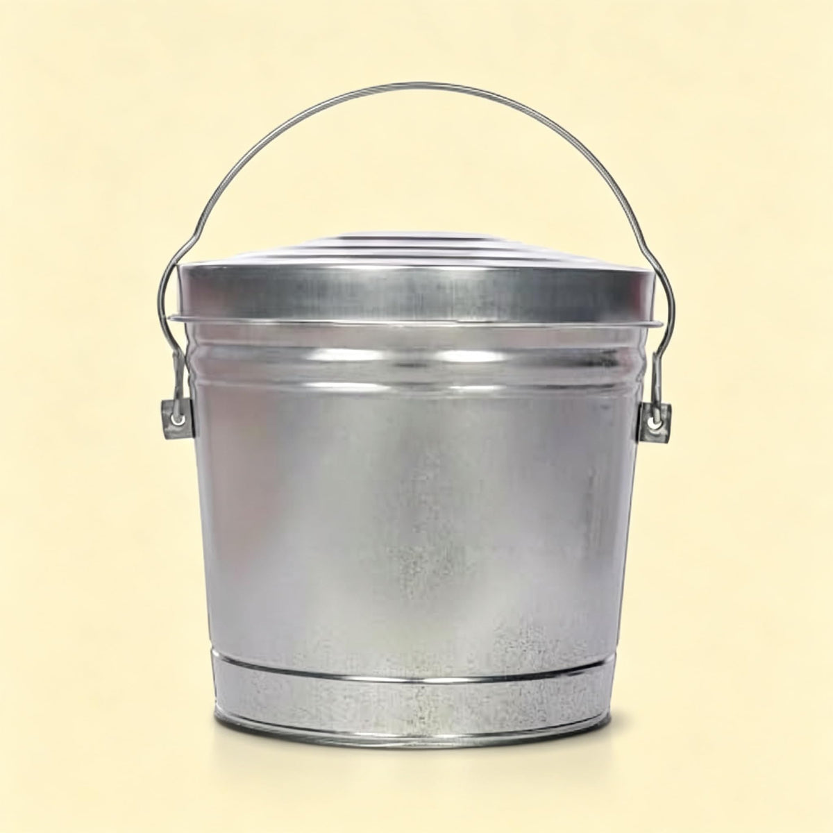 6 Gal Galvanized Steel Storage Can Locking Lid H961361