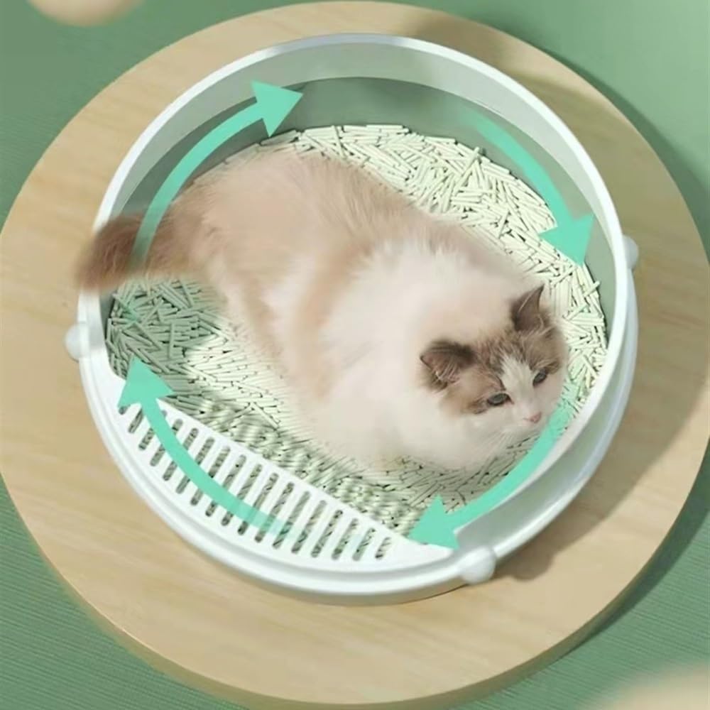 Semi-Enclosed Cat Litter Box U947533