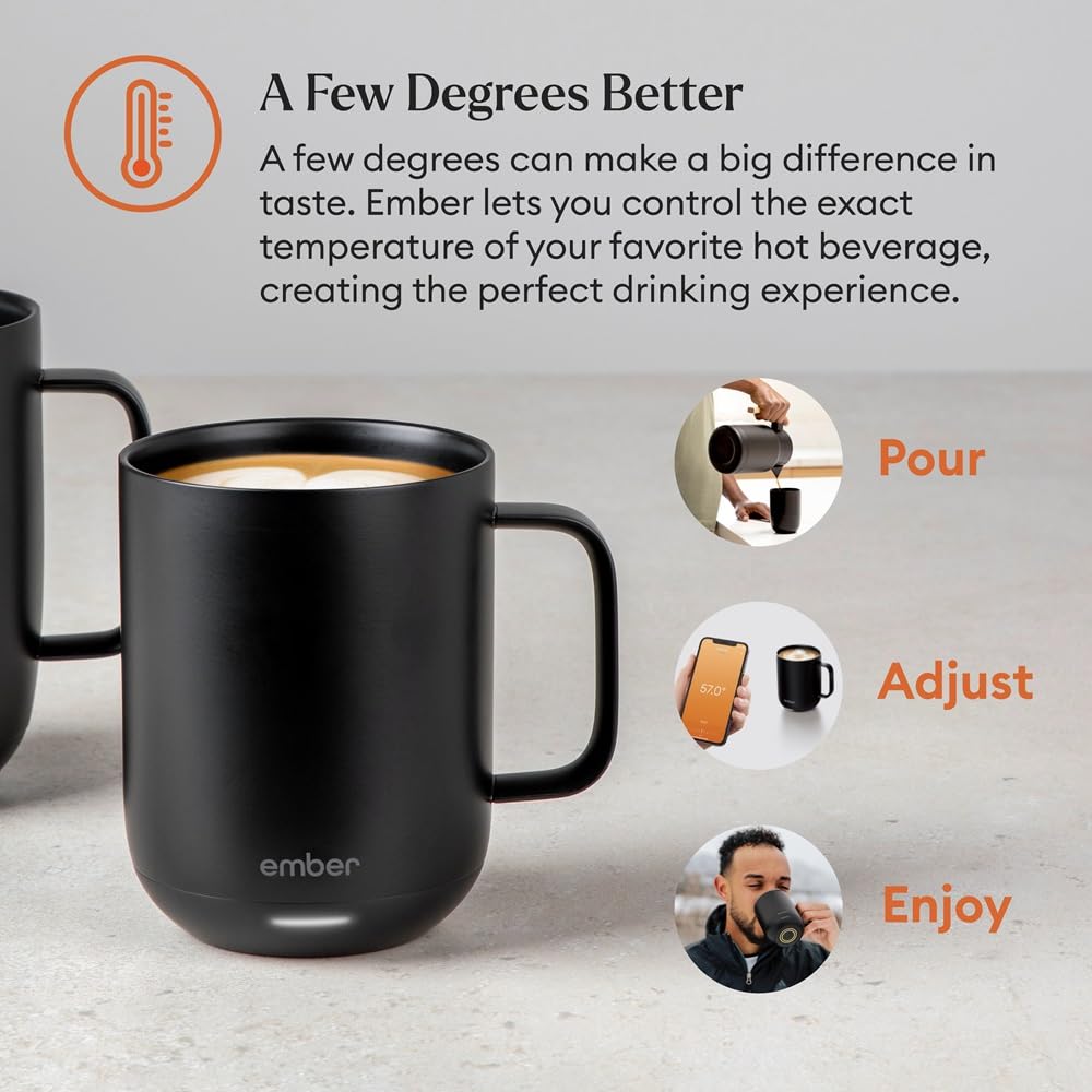 10 Oz App-Controlled Heated Smart Mug E14522