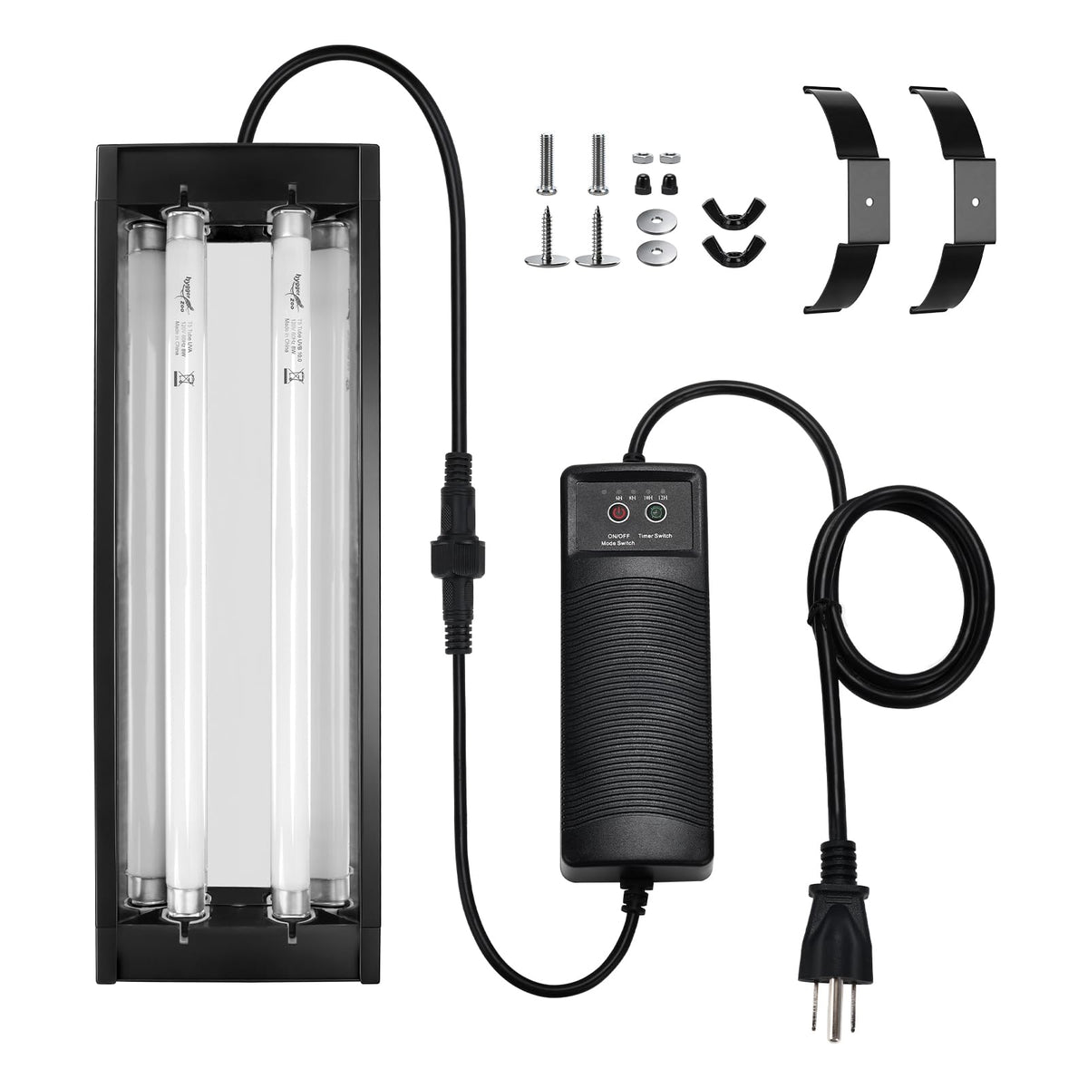 12 Inch UVB Reptile Light Fixture with Timer D8422