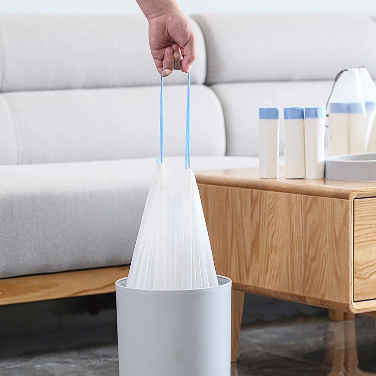 4 Gallon Drawstring Trash Bags 60 Count F9926