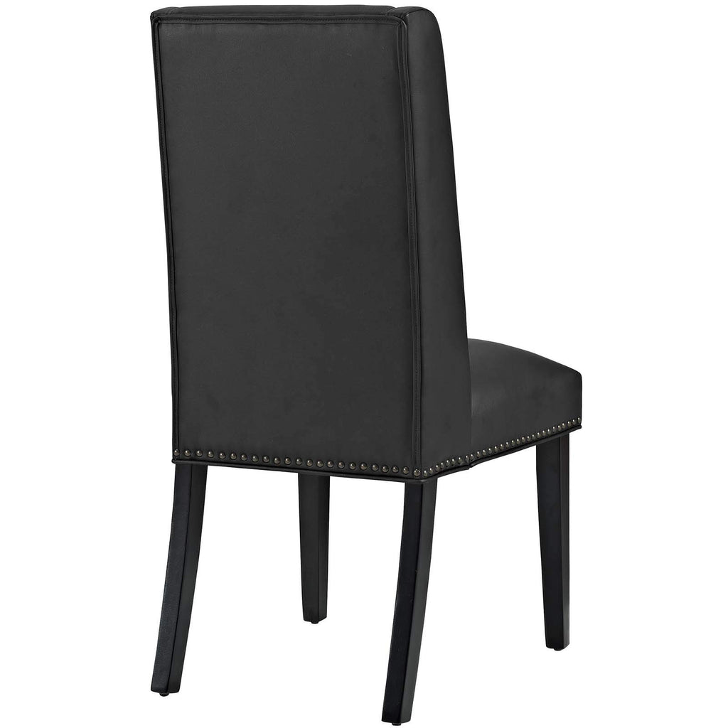 Black Faux Leather Upholstered Dining Chairs R8824