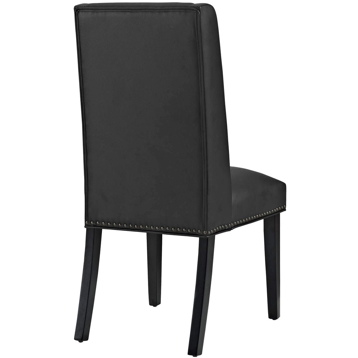 Black Faux Leather Upholstered Dining Chairs R8824