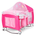 4 in 1 Pink Pack and Play with Bassinet M1842