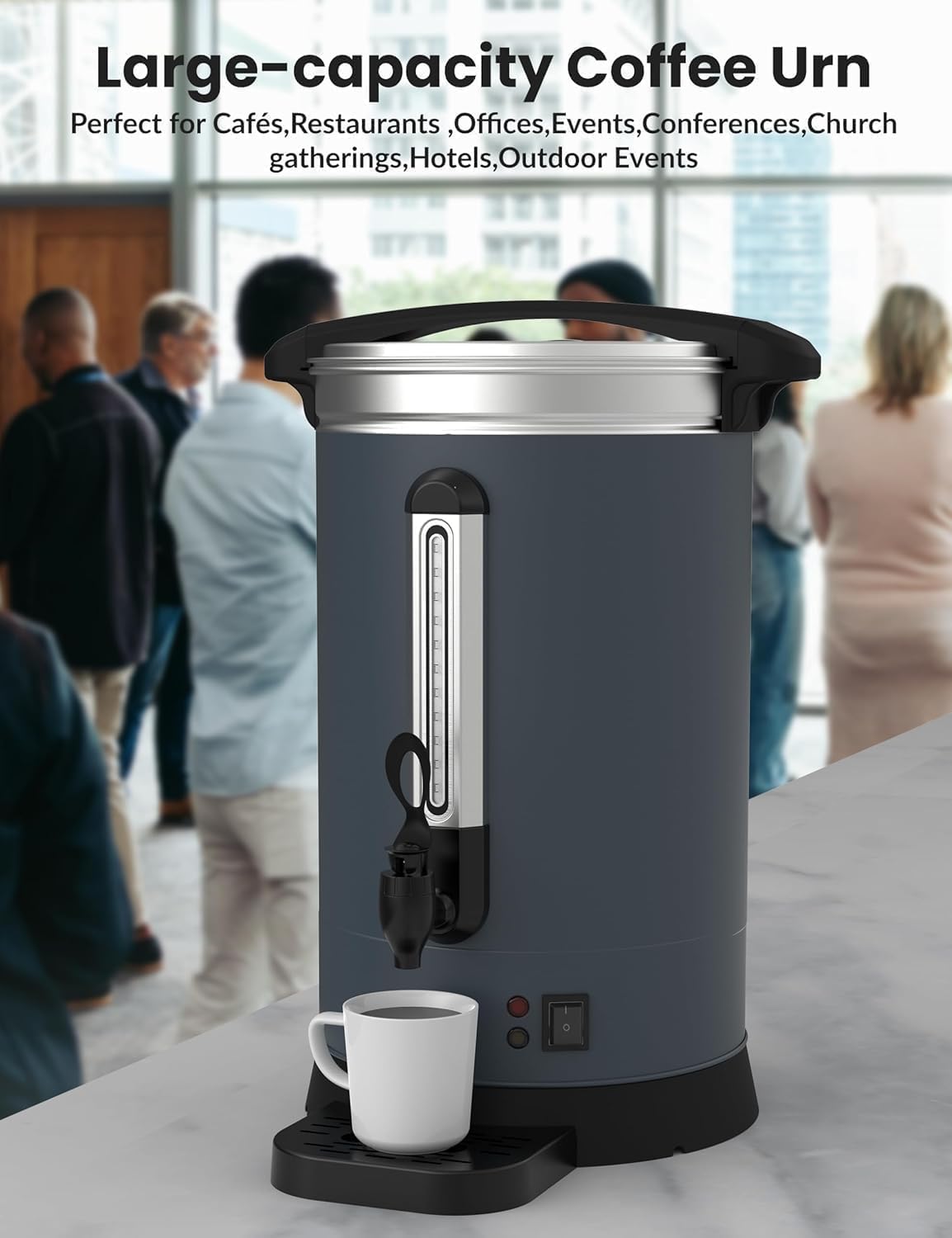 Commercial Coffee Urn 18L Stainless Steel Electric Coffee Maker N1349