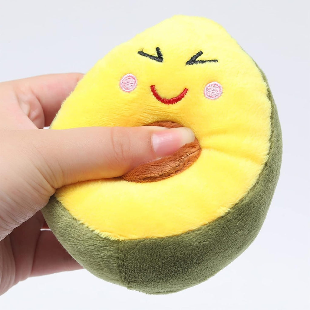 Yellow Soft Plush Avocado Dog Chew Toy J868087