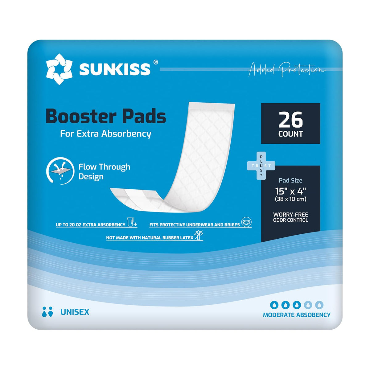 Adult Diapers XLarge 12 Count & Booster Pads 26 Count O526