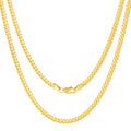 18k Yellow Gold Cuban Link Chain Necklace U530