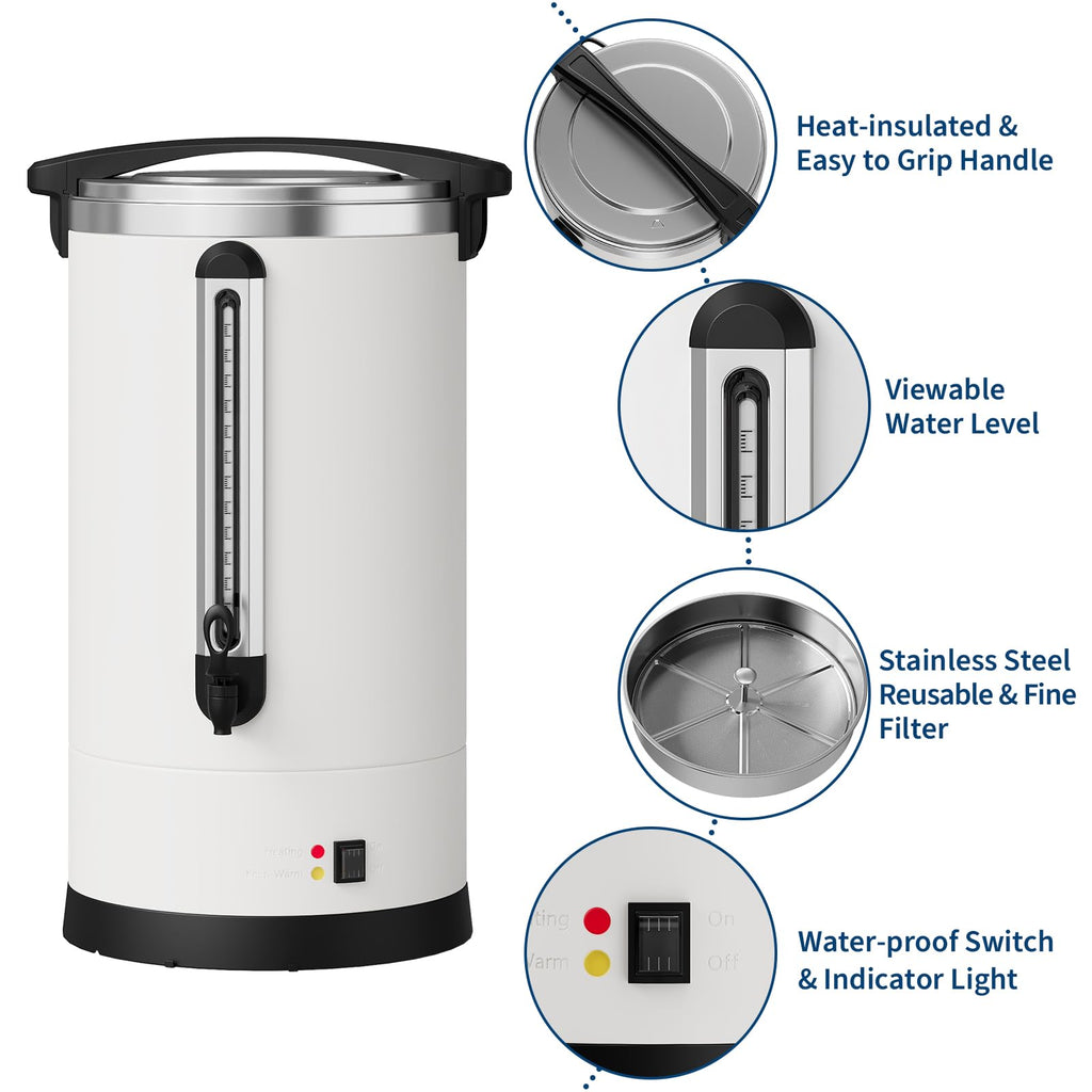 Large Capacity Stainless Steel Electric Coffee Urn F88796