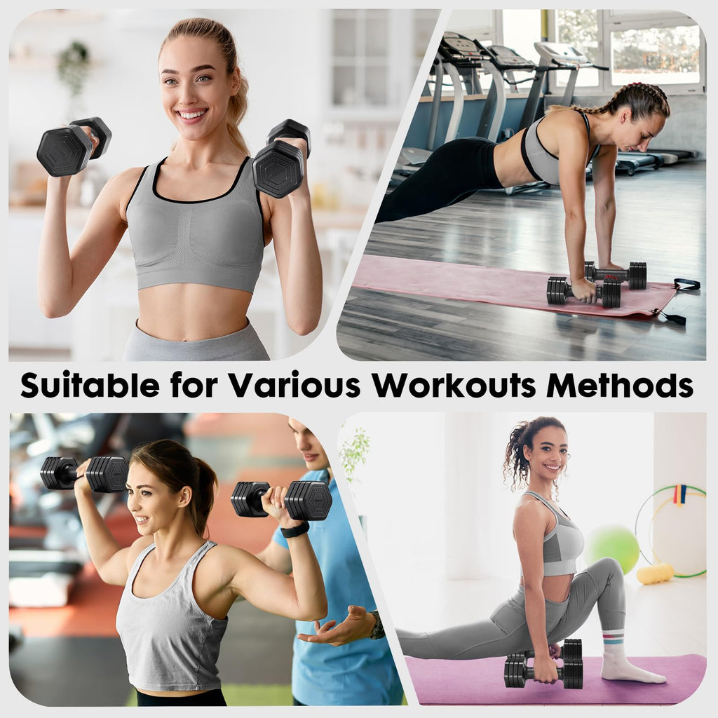 Adjustable Dumbbell Set 2lb 3lb 4lb 5lb B84796