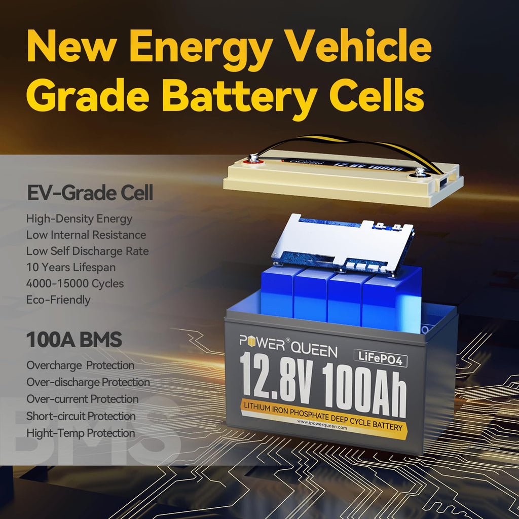 12V 100Ah Group 31 LiFePO4 Battery B427960