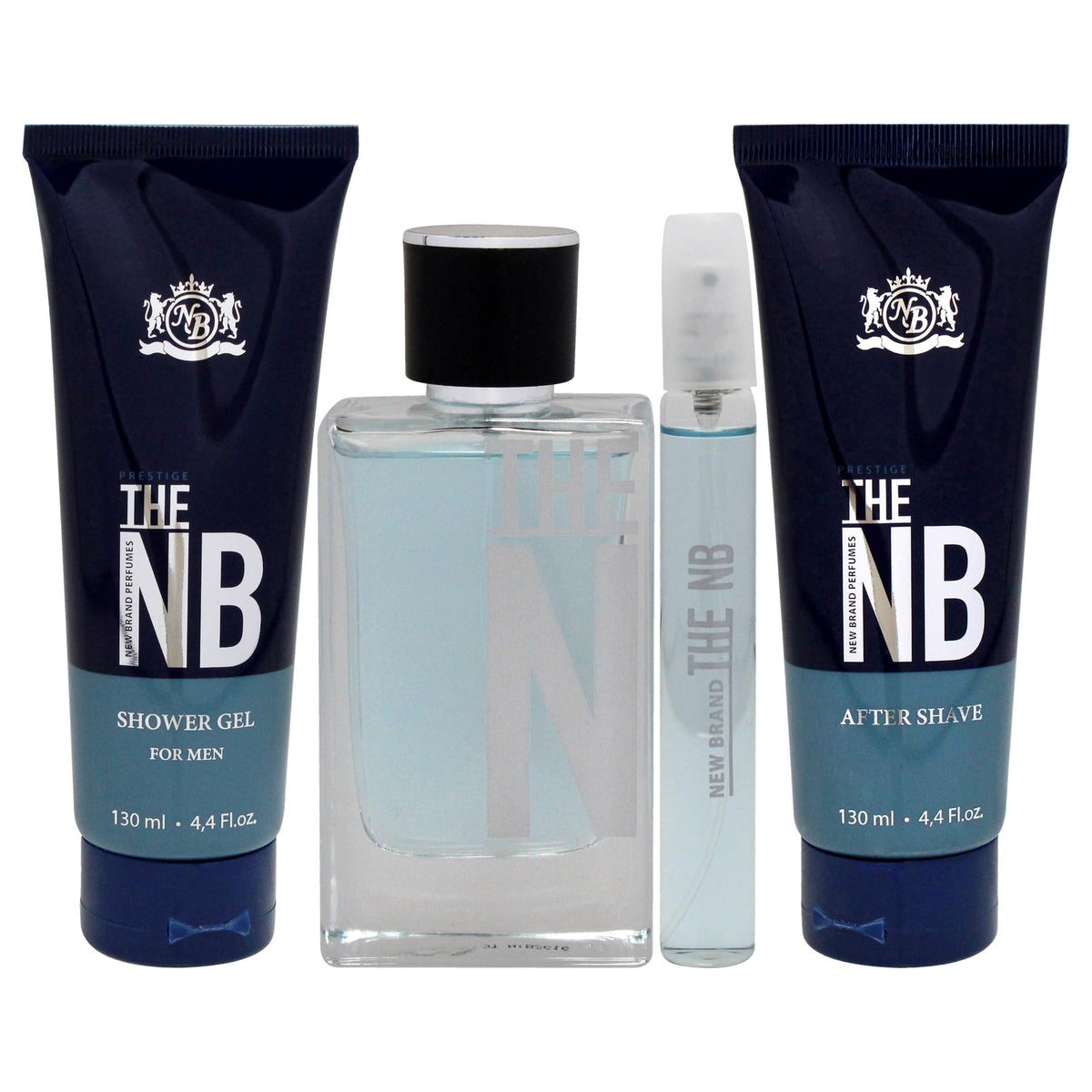 4 Pieces Eau de Toilette Spray Shower Gel After Shave Balm Gift Set Q41671