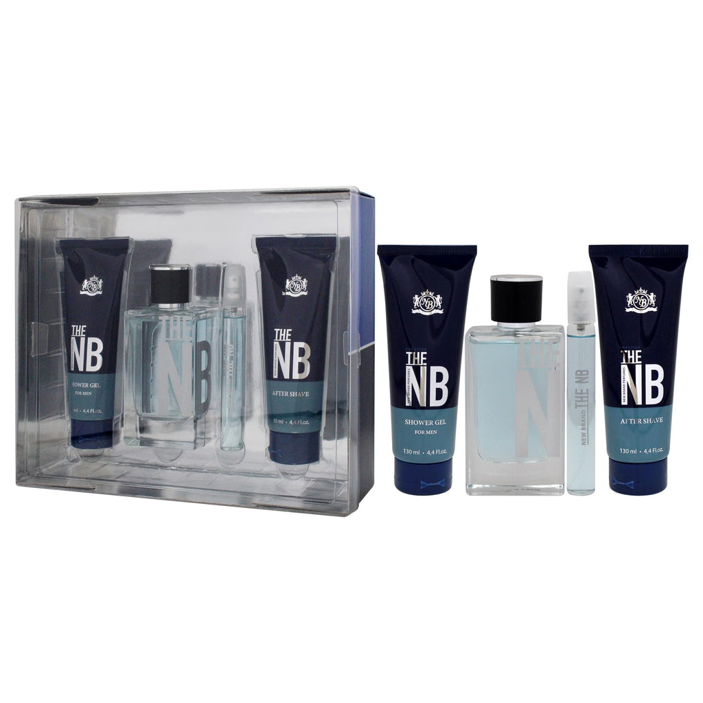 4 Pieces Eau de Toilette Spray Shower Gel After Shave Balm Gift Set Q41671