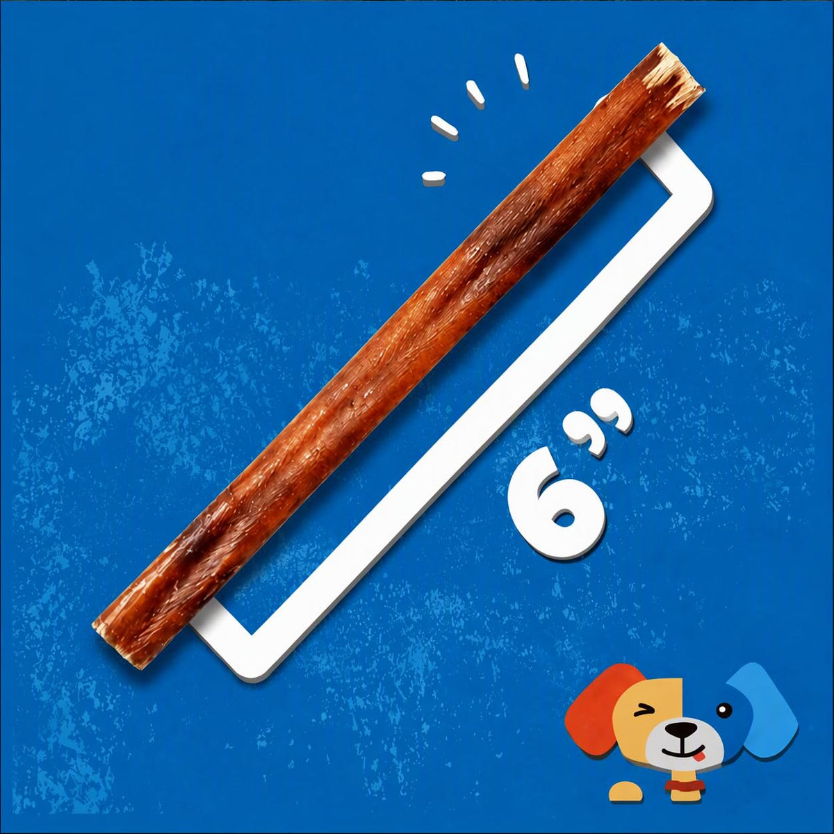 6 Inch Bully Sticks for Dogs 25 Ct X7994