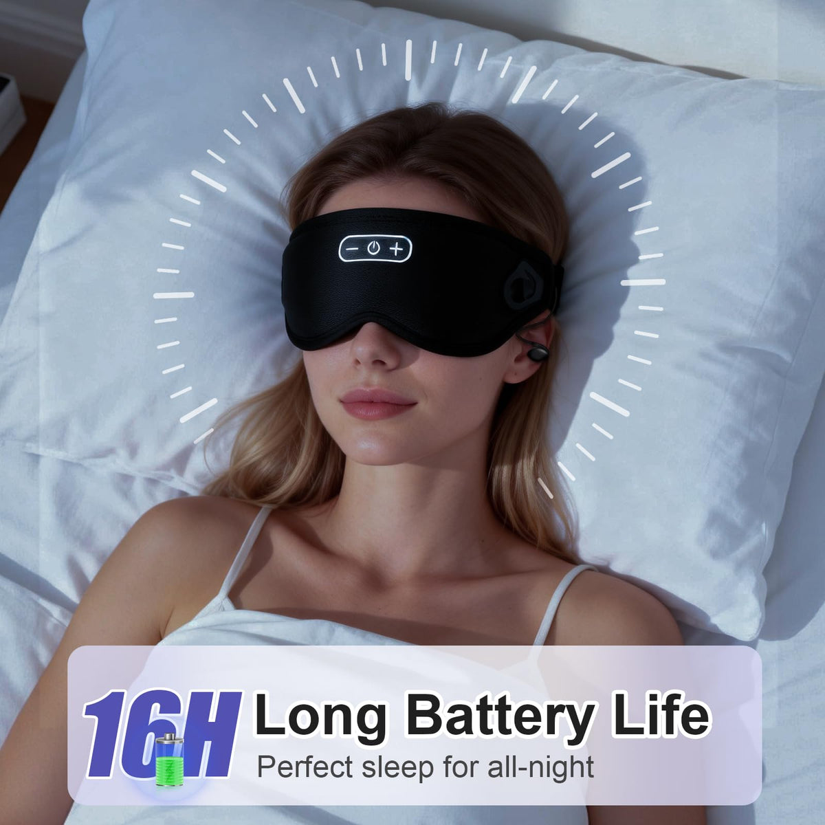 Wireless Bluetooth Sleep Headphones and Blackout Sleep Mask B566