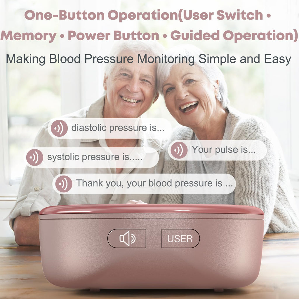 Pink Rechargeable Wrist Blood Pressure Monitor L79164