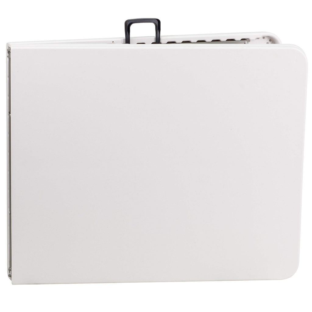 6-Foot Bi-Fold Granite White Plastic Folding Table L1879