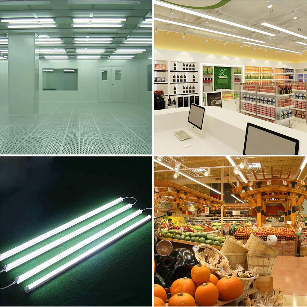 48 Pack 2FT 10W 6000K Linkable LED Shop Light with On/Off Switch W45987