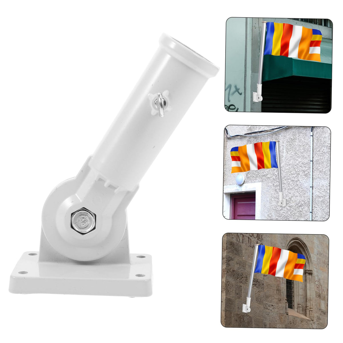 4pcs Aluminum Flag Pole Holder Bracket I83535