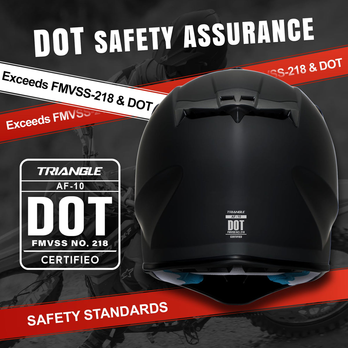 Full Face DOT Certified Motocross Helmet E620