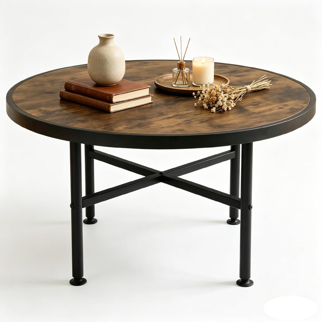 Round Wood Coffee Table F573