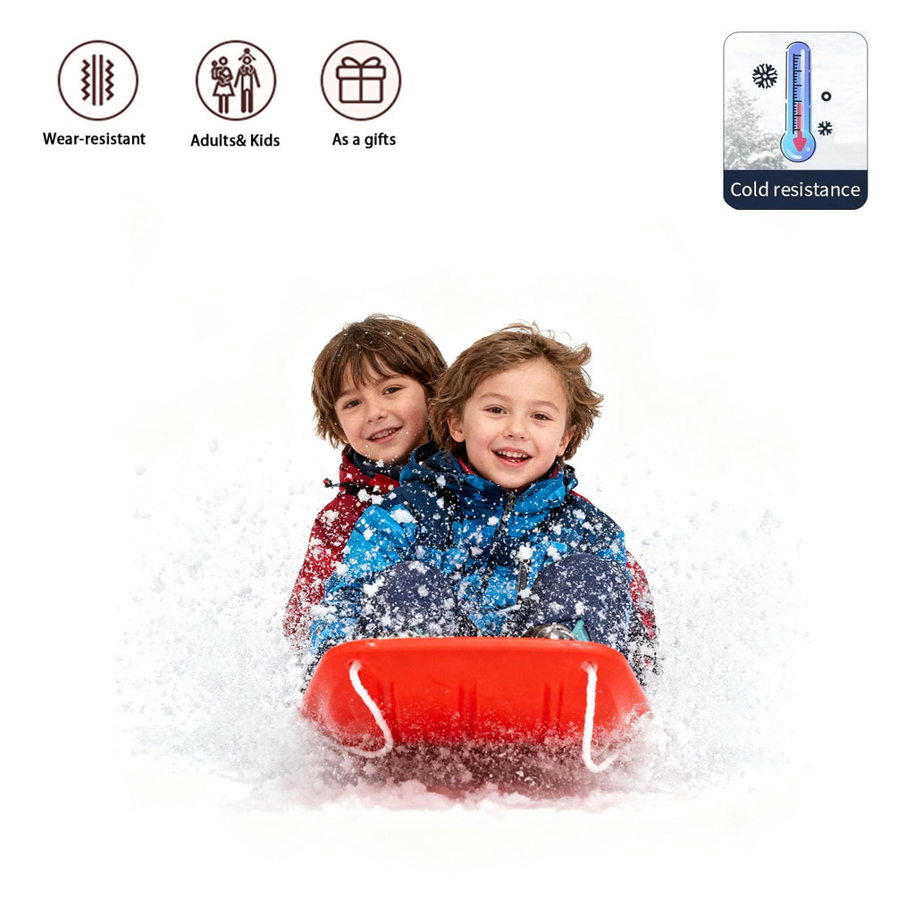 Cold Resistant Flexible Snow Sled with Pull Rope & Handles 35 Inch V660