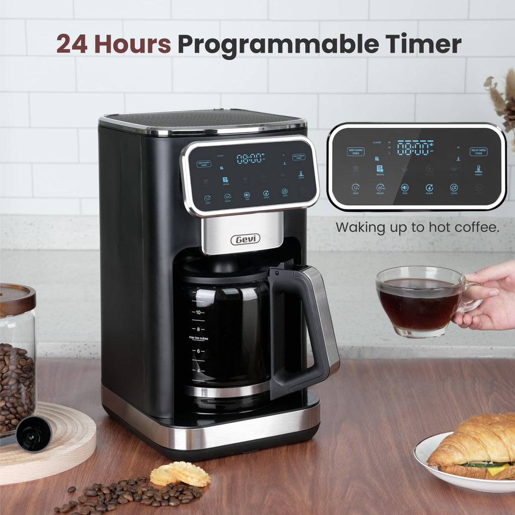 12-Cup Coffee Maker with Glass Carafe S77601