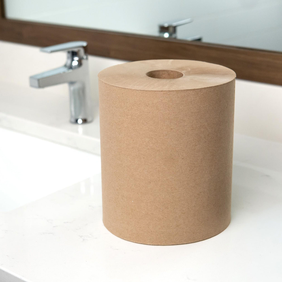 Natural Hardwound Paper Towels, 6 Rolls X612960