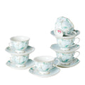 6oz Porcelain Tea Cup & Saucer Set of 6 L489152