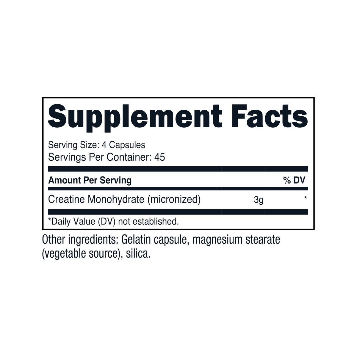 Creatine Monohydrate 3,000mg 180 Capsules B226