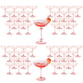 9oz Pink Plastic Martini Glasses Set N4579