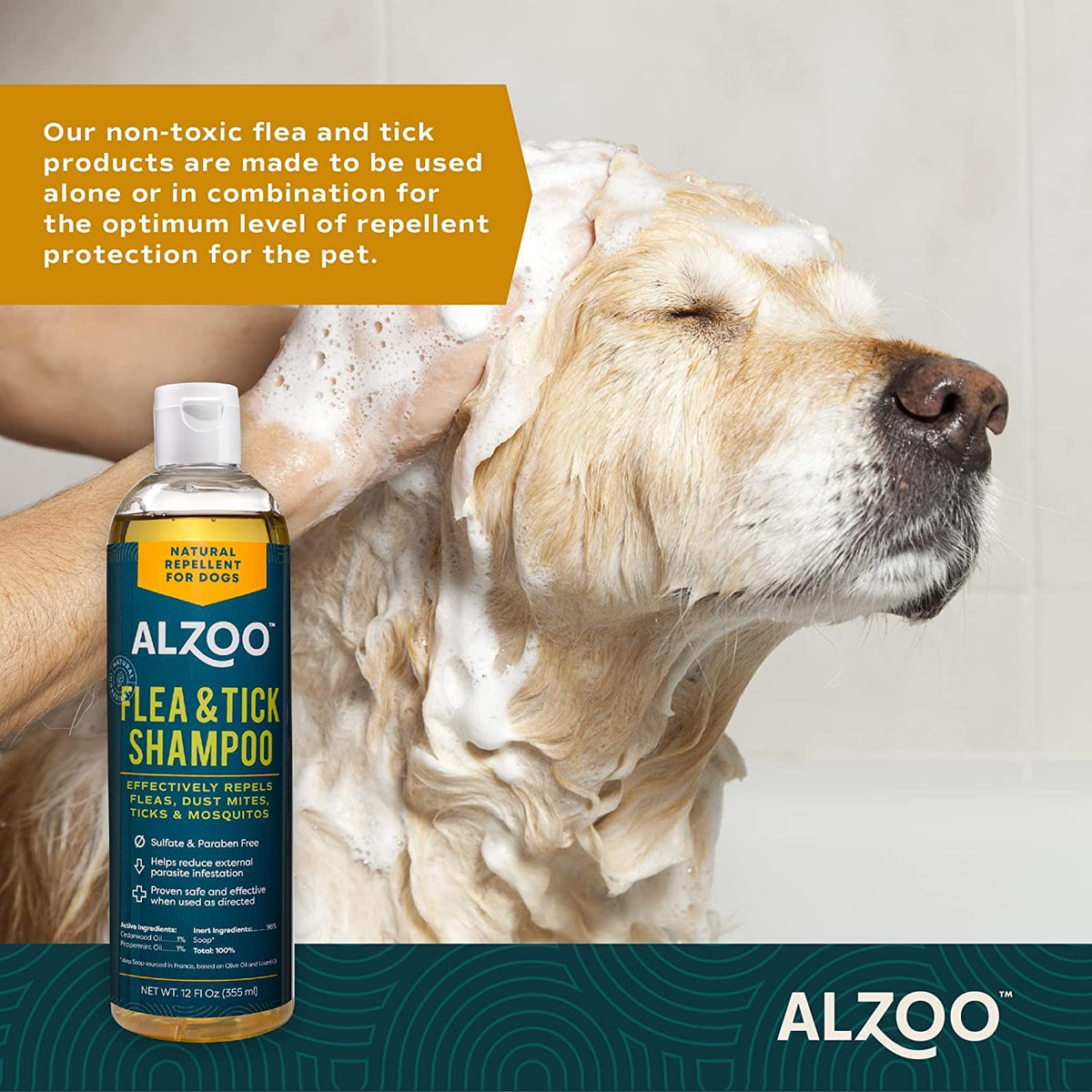 Plant Based Flea and Tick Repellent Dog Shampoo 12 Fl. Oz. L26284