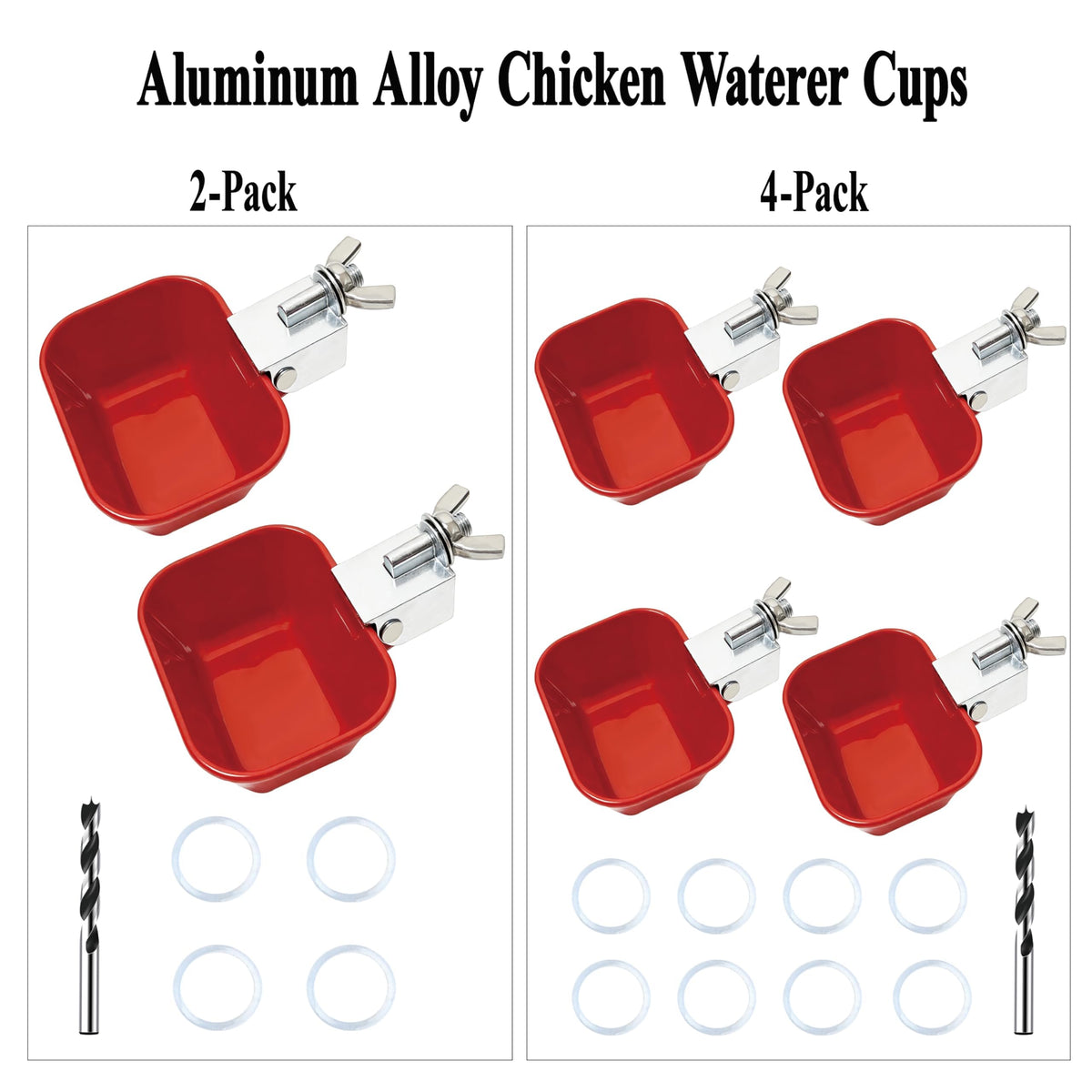 Aluminum Alloy Chicken Waterer Feeder M75503
