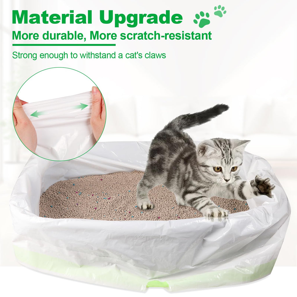 100 PCS Jumbo Cat Litter Box Liners 36"x19" H611827