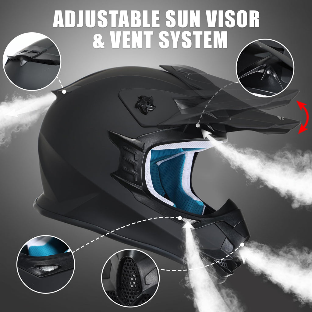 Full Face DOT Certified Motocross Helmet E620