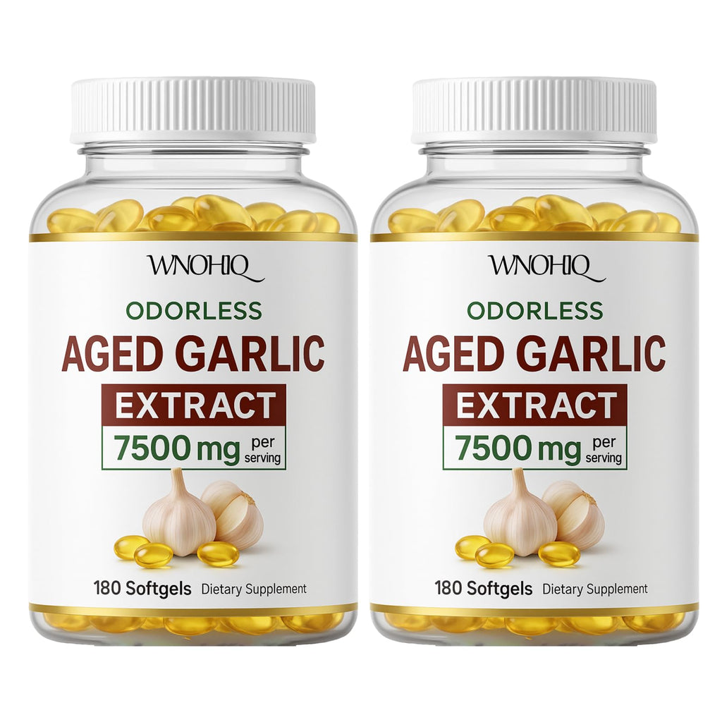 Aged Garlic Extract 360 Softgels Organic Non-GMO Gluten-Free B901