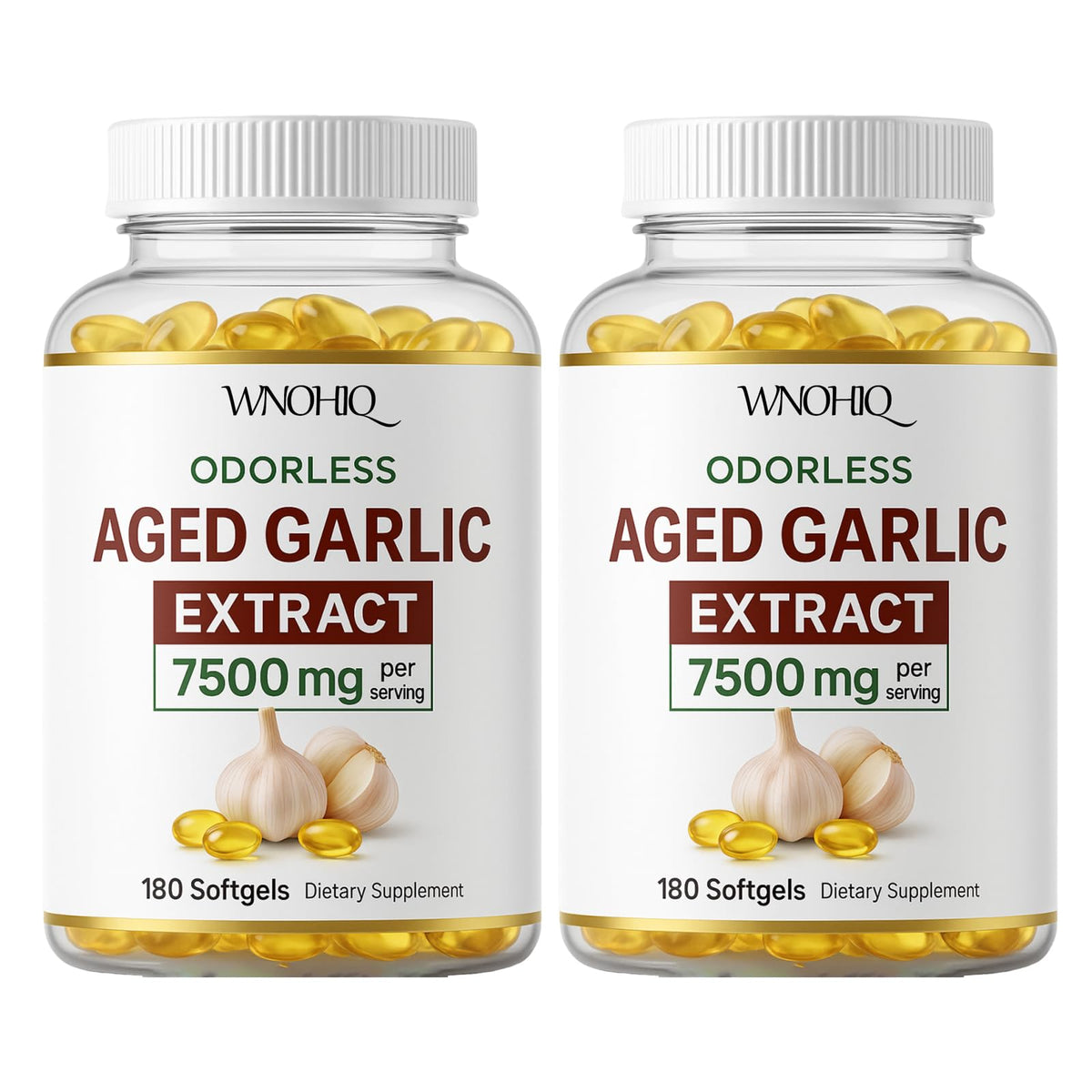 Aged Garlic Extract 360 Softgels Organic Non-GMO Gluten-Free B901