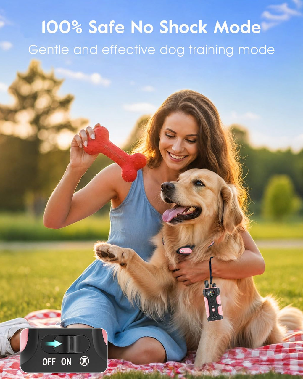 Pink Dog Training Collar with Remote M552